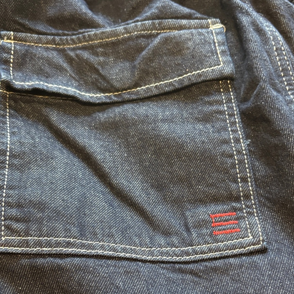 BDG Denim Baggy Cargo Pants in Dark Blue Size x-small - Picture 10 of 12